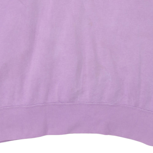 Nike Women’s Purple Pullover Hoodie Size L Cotton Blend Sweatshirt