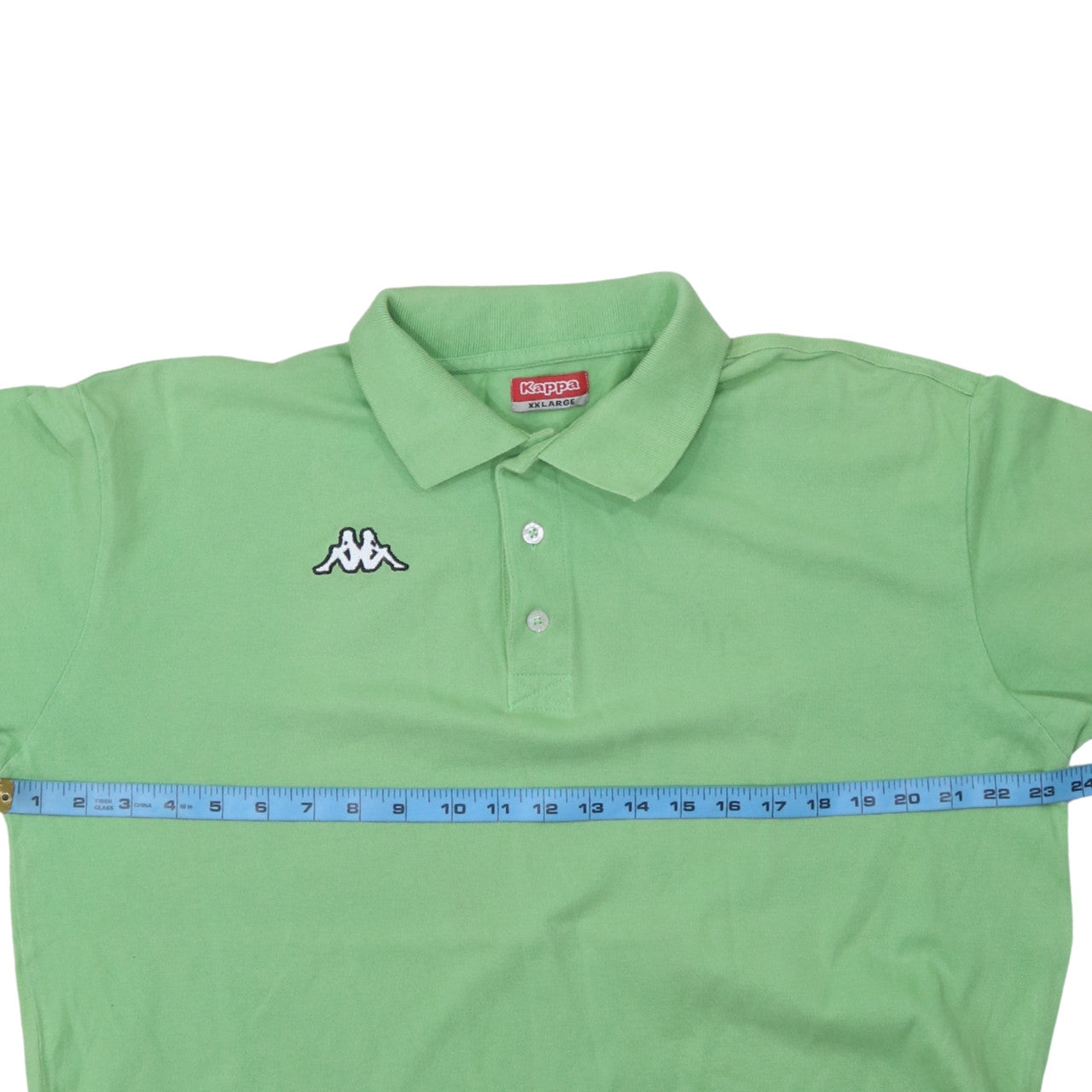 Kappa Men's Green 2XL Polo Shirt Embroidered Logo Casual