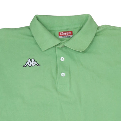 Kappa Men's Green 2XL Polo Shirt Embroidered Logo Casual