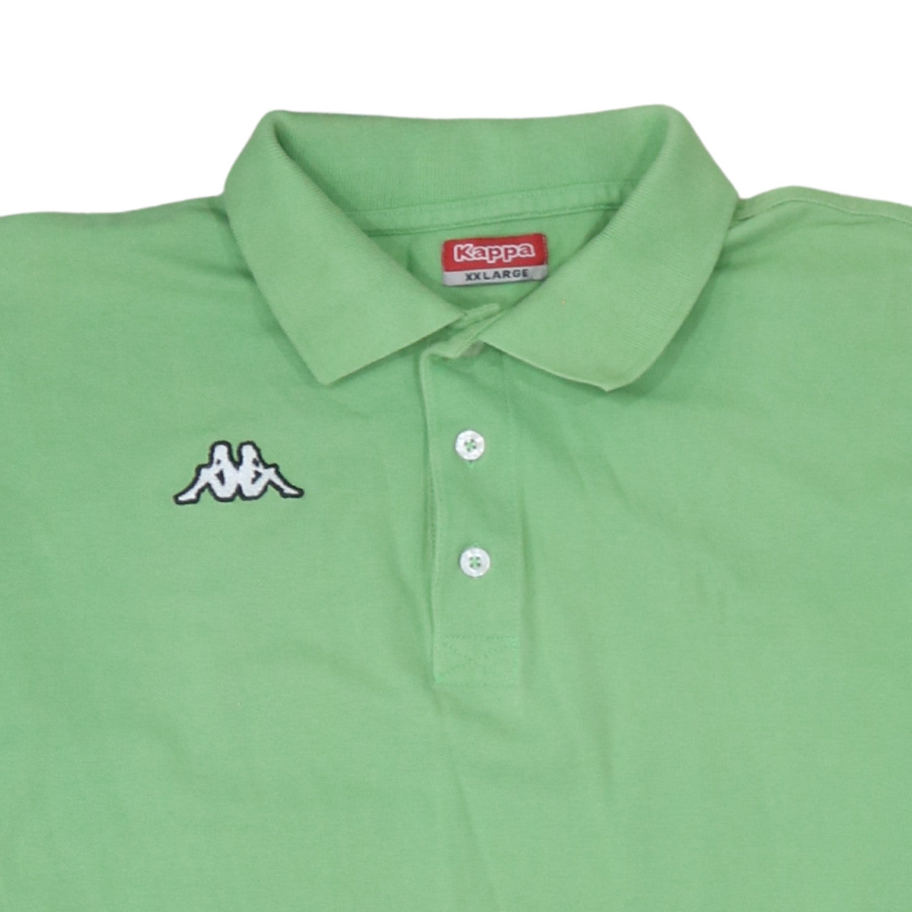 Kappa Men's Green 2XL Polo Shirt Embroidered Logo Casual