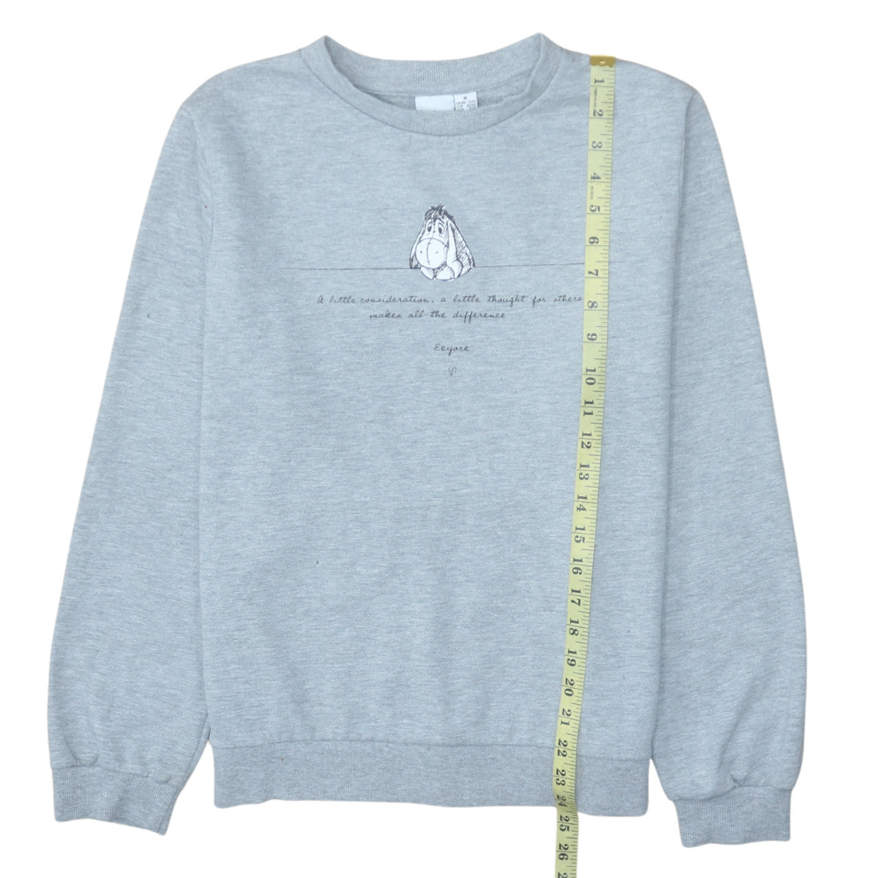 Disney Primark Women’s Grey Eeyore Sweatshirt Size 12/14 M