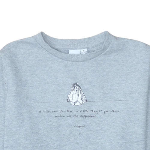 Disney Primark Women’s Grey Eeyore Sweatshirt Size 12/14 M