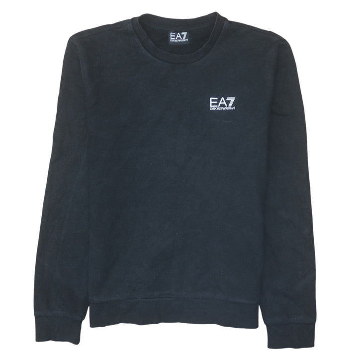 Emporio Armani EA7 Mens Black Crew Neck Sweatshirt Size M