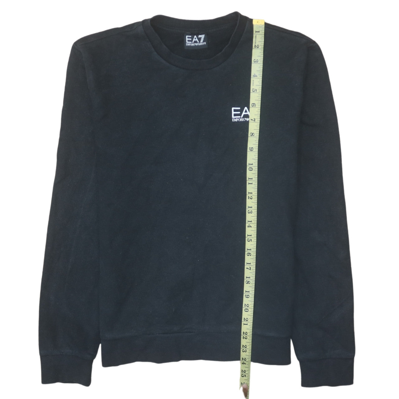 Emporio Armani EA7 Mens Black Crew Neck Sweatshirt Size M