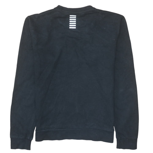 Emporio Armani EA7 Mens Black Crew Neck Sweatshirt Size M