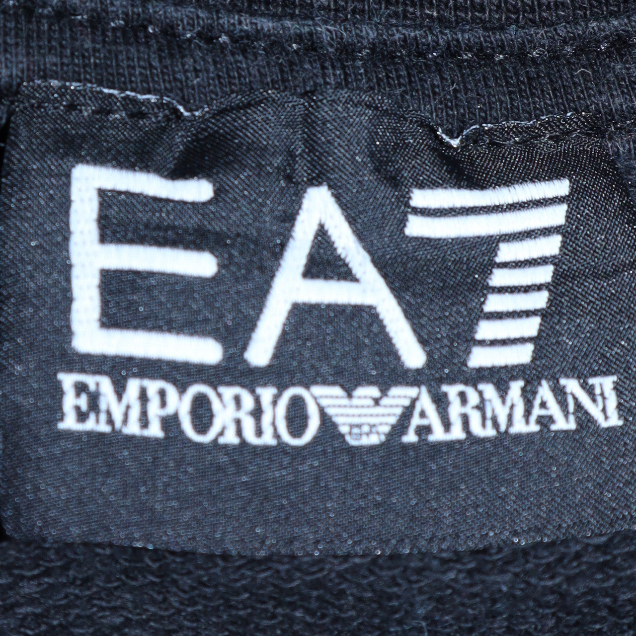 Emporio Armani EA7 Mens Black Crew Neck Sweatshirt Size M