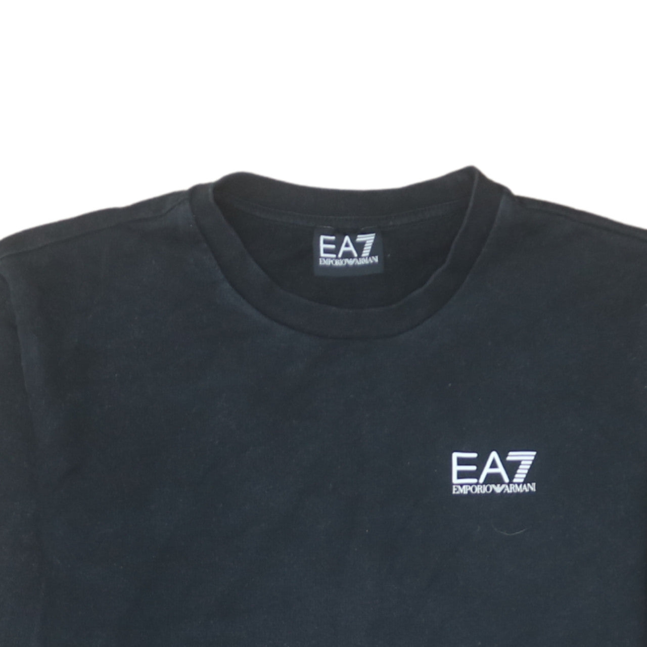 Emporio Armani EA7 Mens Black Crew Neck Sweatshirt Size M