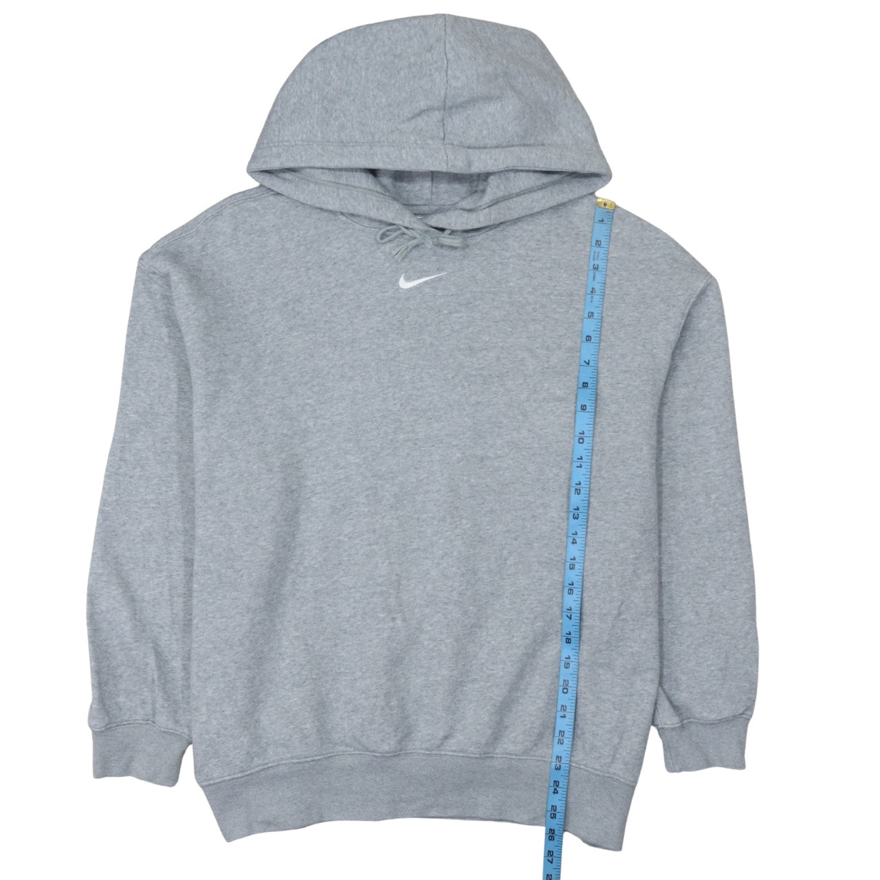 Nike Men's Grey Pullover Hoodie M Regular Fit Fleece Sweatshirt