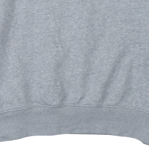 Nike Men's Grey Pullover Hoodie M Regular Fit Fleece Sweatshirt