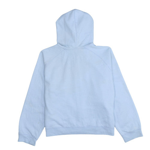 Reebok Women Light Blue Full Zip Hoodie Size M Cotton Blend