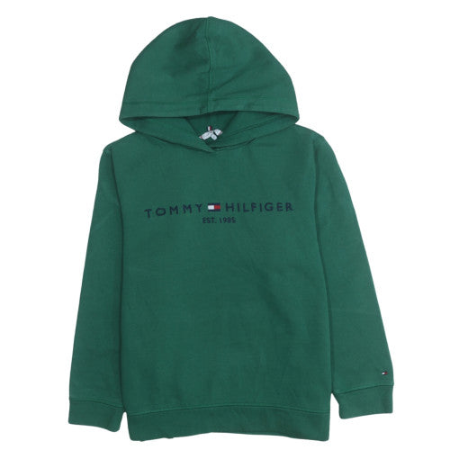 Tommy Hilfiger Men’s Green XL Pullover Hoodie Embroidered Logo