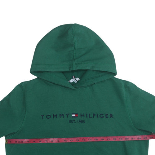 Tommy Hilfiger Men’s Green XL Pullover Hoodie Embroidered Logo