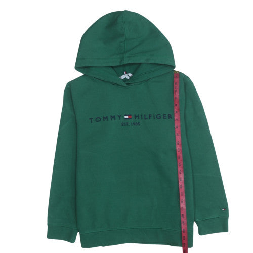 Tommy Hilfiger Men’s Green XL Pullover Hoodie Embroidered Logo