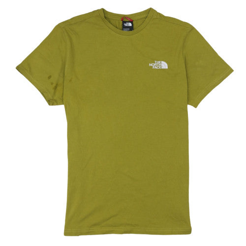 The North Face Men's Green Small Crew Neck Short Sleeve Cotton T-Shirt