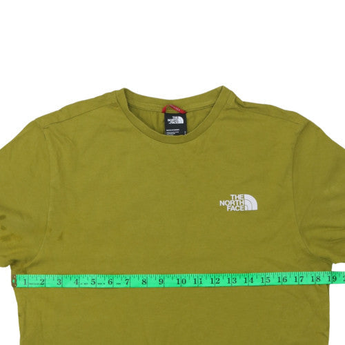 The North Face Men's Green Small Crew Neck Short Sleeve Cotton T-Shirt