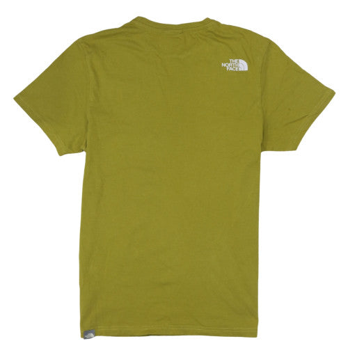 The North Face Men's Green Small Crew Neck Short Sleeve Cotton T-Shirt