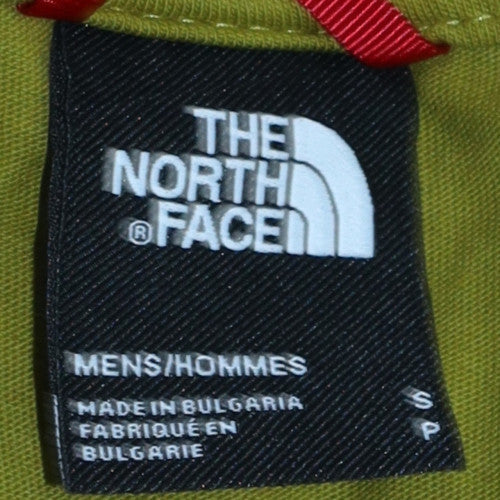 The North Face Men's Green Small Crew Neck Short Sleeve Cotton T-Shirt