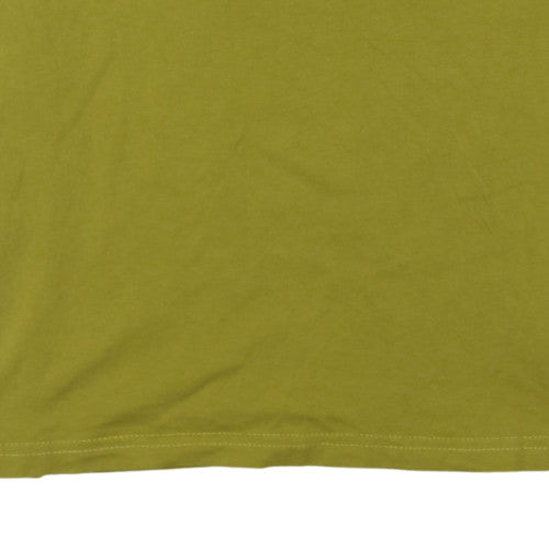 The North Face Men's Green Small Crew Neck Short Sleeve Cotton T-Shirt