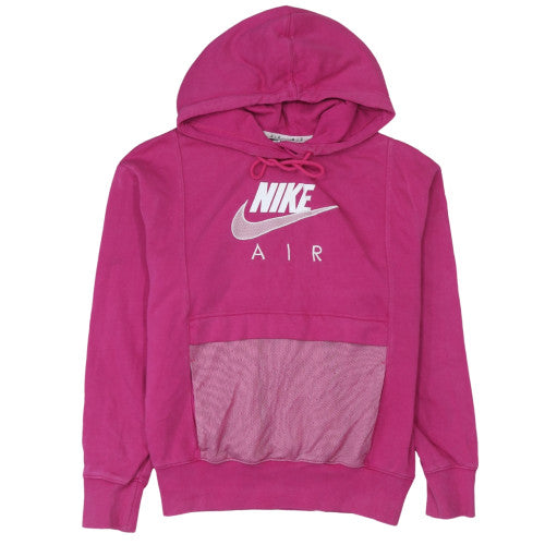 Nike Air Women's Pink XS Pullover Hoodie with Mesh Pocket