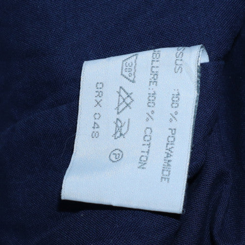 NAF NAF Men's Blue Hooded Windbreaker Jacket M