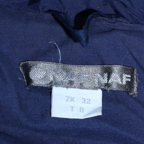 NAF NAF Men's Blue Hooded Windbreaker Jacket M