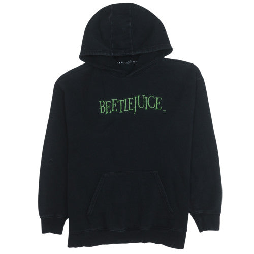 Beetlejuice Men’s Black XL Pullover Hoodie Gothic Horror Fleece