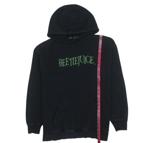Beetlejuice Men’s Black XL Pullover Hoodie Gothic Horror Fleece