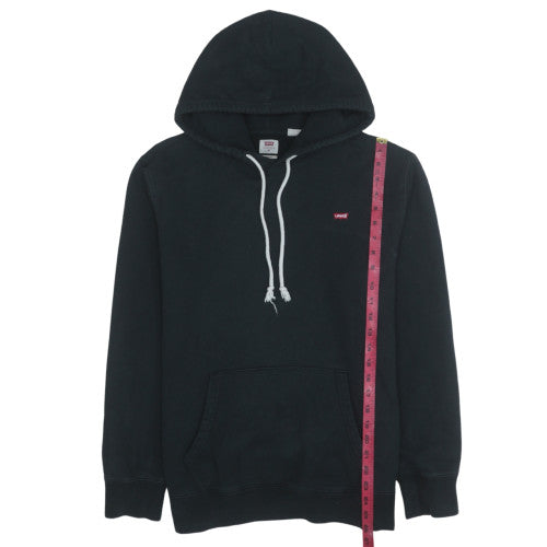 Levi's Men's Black Pullover Hoodie M Regular Fit Fleece