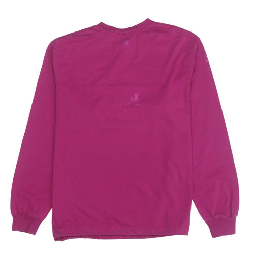 Nike Women’s Pink Crew Neck Pullover Sweatshirt Size M Cotton