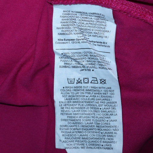 Nike Women’s Pink Crew Neck Pullover Sweatshirt Size M Cotton