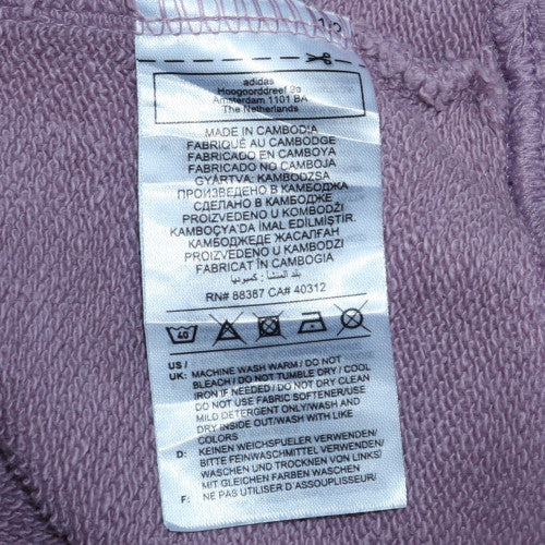 Adidas Women’s Mauve Hoodie Size 12 Pullover Hooded Sweatshirt