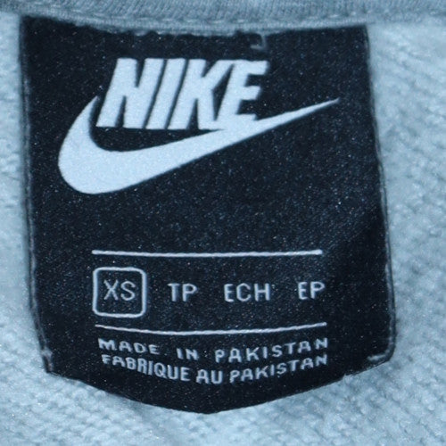 Nike Men's Grey XS Pullover Hoodie with Logo Graphic