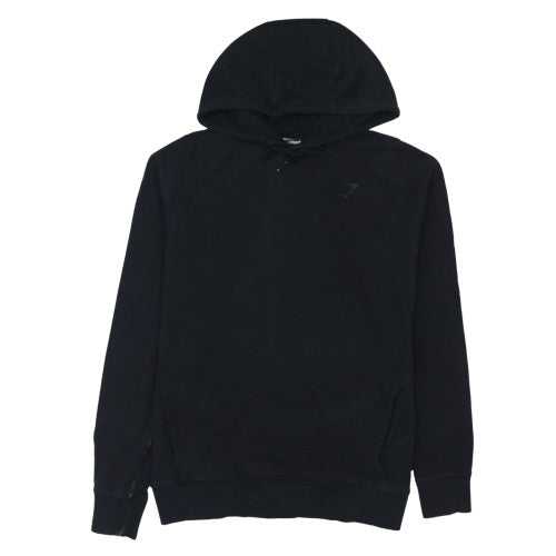 Gymshark Men's Black Pullover Hoodie Size L Regular Fit Gym Wear