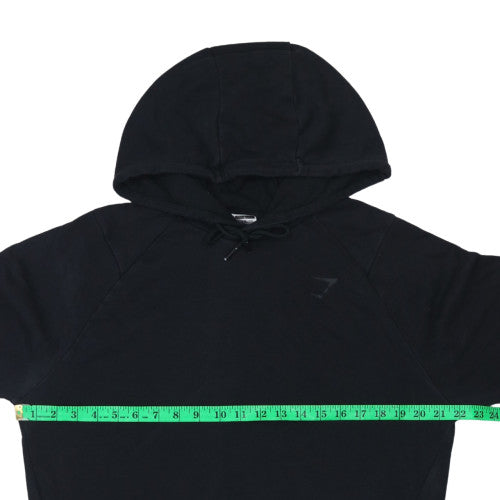 Gymshark Men's Black Pullover Hoodie Size L Regular Fit Gym Wear
