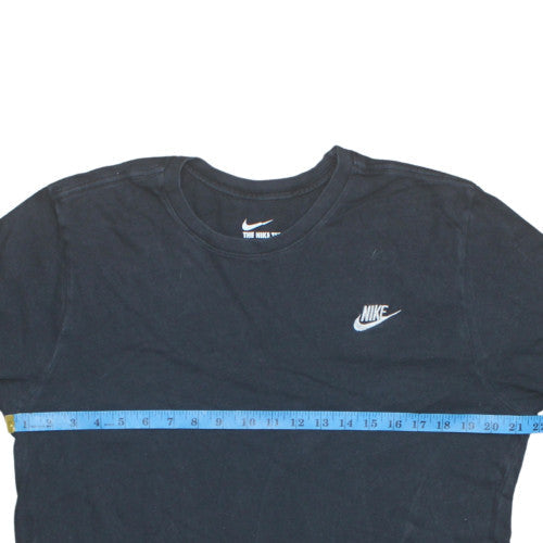Nike Men's Black Athletic Fit Logo Crew Neck T-Shirt Size L