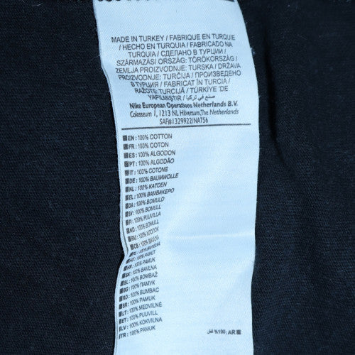 Nike Men's Black Athletic Fit Logo Crew Neck T-Shirt Size L