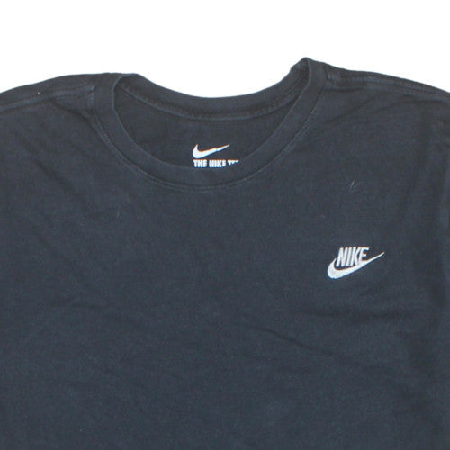Nike Men's Black Athletic Fit Logo Crew Neck T-Shirt Size L