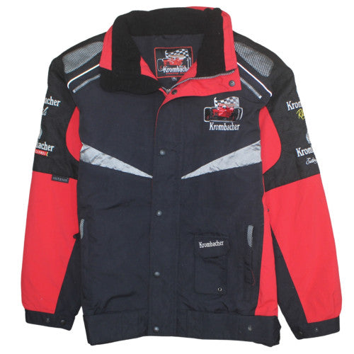 Krombacher Racing Team Men's Black Red XL Padded Bomber Jacket