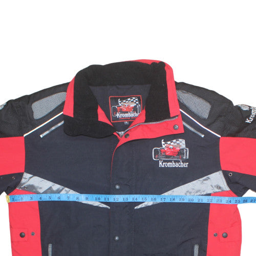 Krombacher Racing Team Men's Black Red XL Padded Bomber Jacket