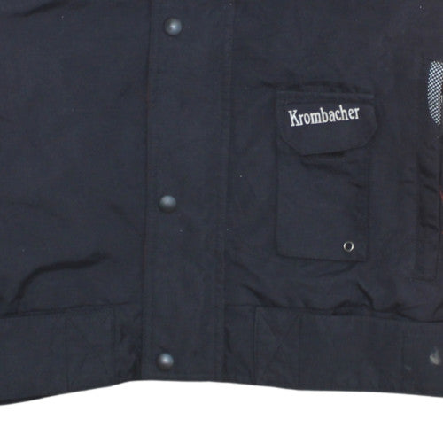 Krombacher Racing Team Men's Black Red XL Padded Bomber Jacket