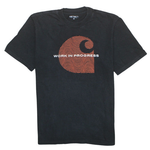 Carhartt Work In Progress Black Graphic Logo Men's T-Shirt Size M