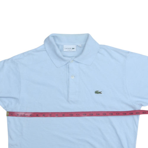 Lacoste Men's Blue Classic Fit Cotton Polo Shirt Size M