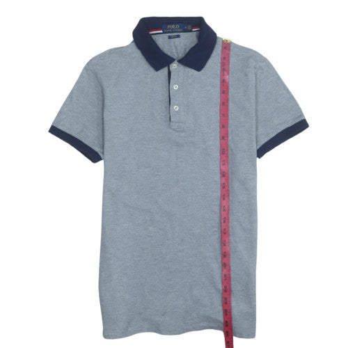 Ralph Lauren Men’s Grey Slim Fit Cotton Polo Shirt M