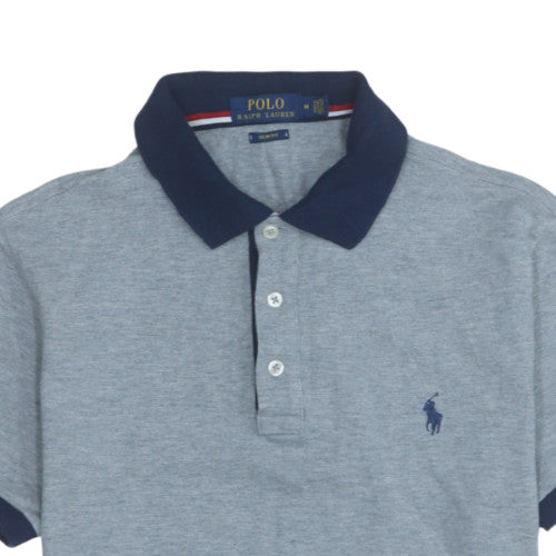 Ralph Lauren Men’s Grey Slim Fit Cotton Polo Shirt M
