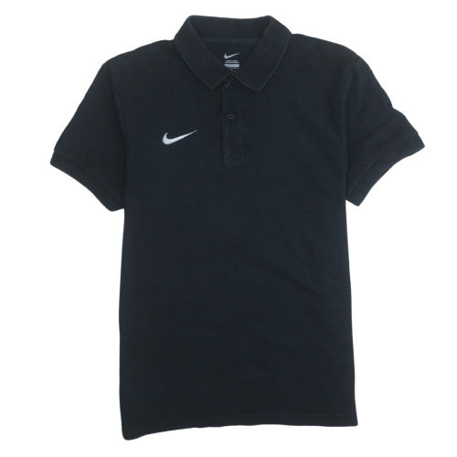 Nike Men's Black Cotton Short Sleeve Polo Shirt M Regular Fit