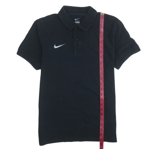 Nike Men's Black Cotton Short Sleeve Polo Shirt M Regular Fit