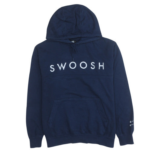 Nike Women's Navy Blue Pullover Hoodie Medium Swoosh Logo