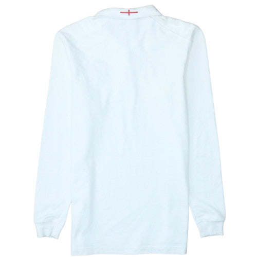 Canterbury England Rugby White Collared Sweatshirt Teens 12 Slim