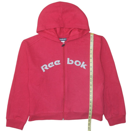 Reebok Essentials Men's Red Full Zip Hoodie Size 2XL Cotton Blend