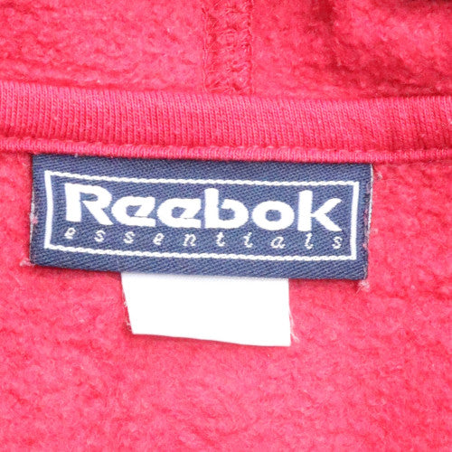 Reebok Essentials Men's Red Full Zip Hoodie Size 2XL Cotton Blend